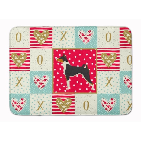 Carolines Treasures 19 x 27 in. Basenji Love Machine Washable Memory Foam Mat CK5907RUG